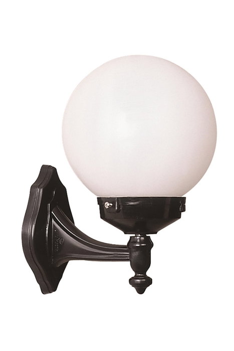 Opviq Lámpara de Pared Exterior Negro y Blanco